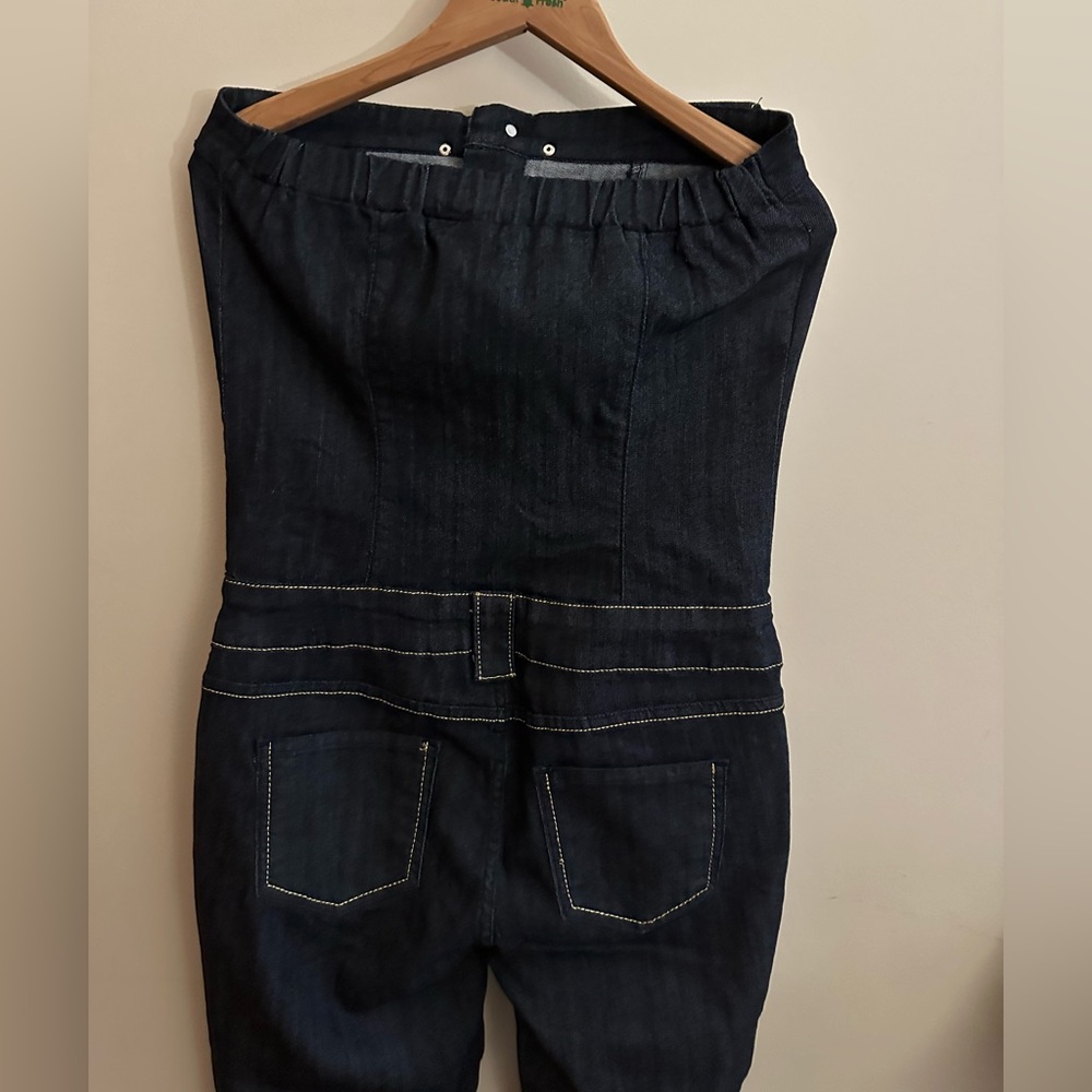 Aphrodite Black Denim Jumpsuit NWOT